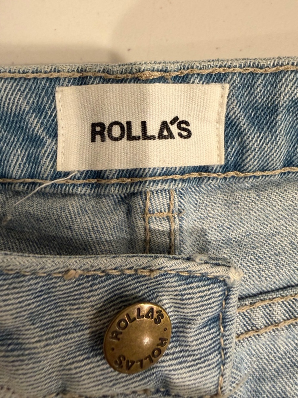 Rolla’s Miller Skinny Jeans 26 Vintage Light Wash Mid Rise Rigid Denim Jeans - Picture 6 of 12